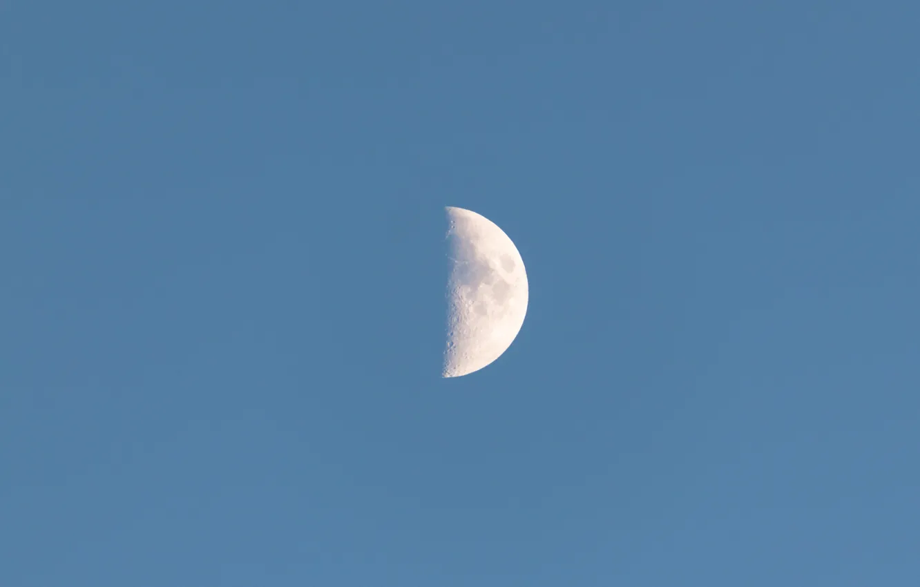 Фото обои небо, луна, спутник, месяц