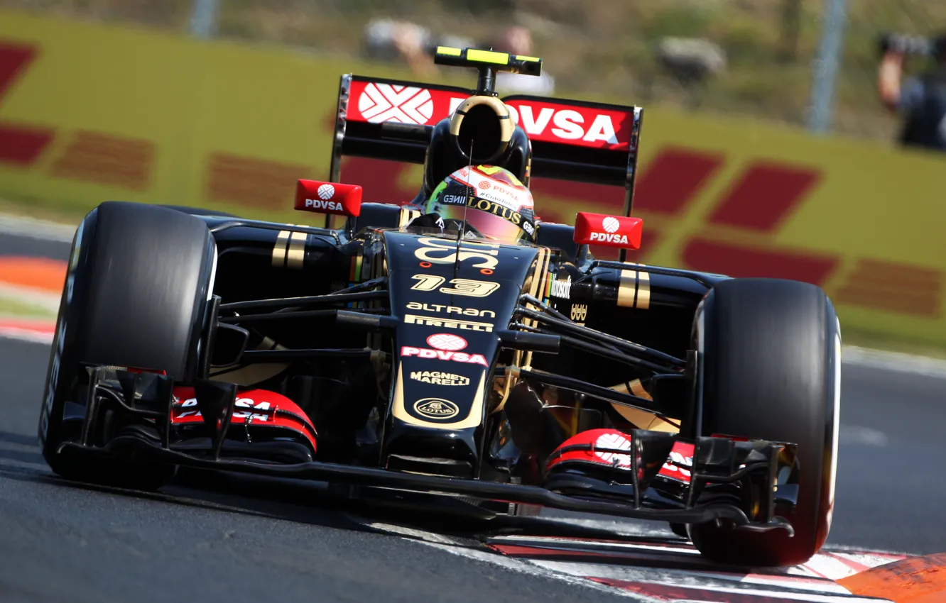 Фото обои Lotus, Профиль, Formula 1, Pastor Maldonado, E23