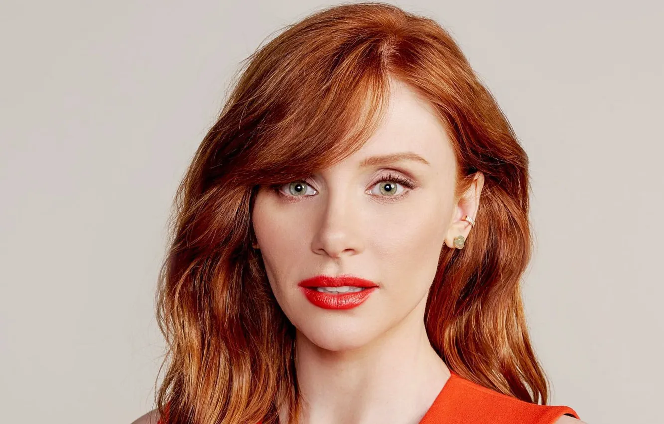 Фото обои взгляд, портрет, макияж, актриса, hair, Bryce Dallas Howard, Брайс Даллас Ховард