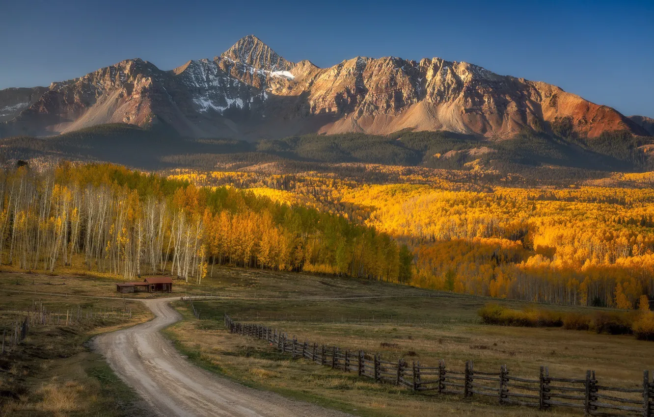 Фото обои autumn, Colorado, ranch, fall colors