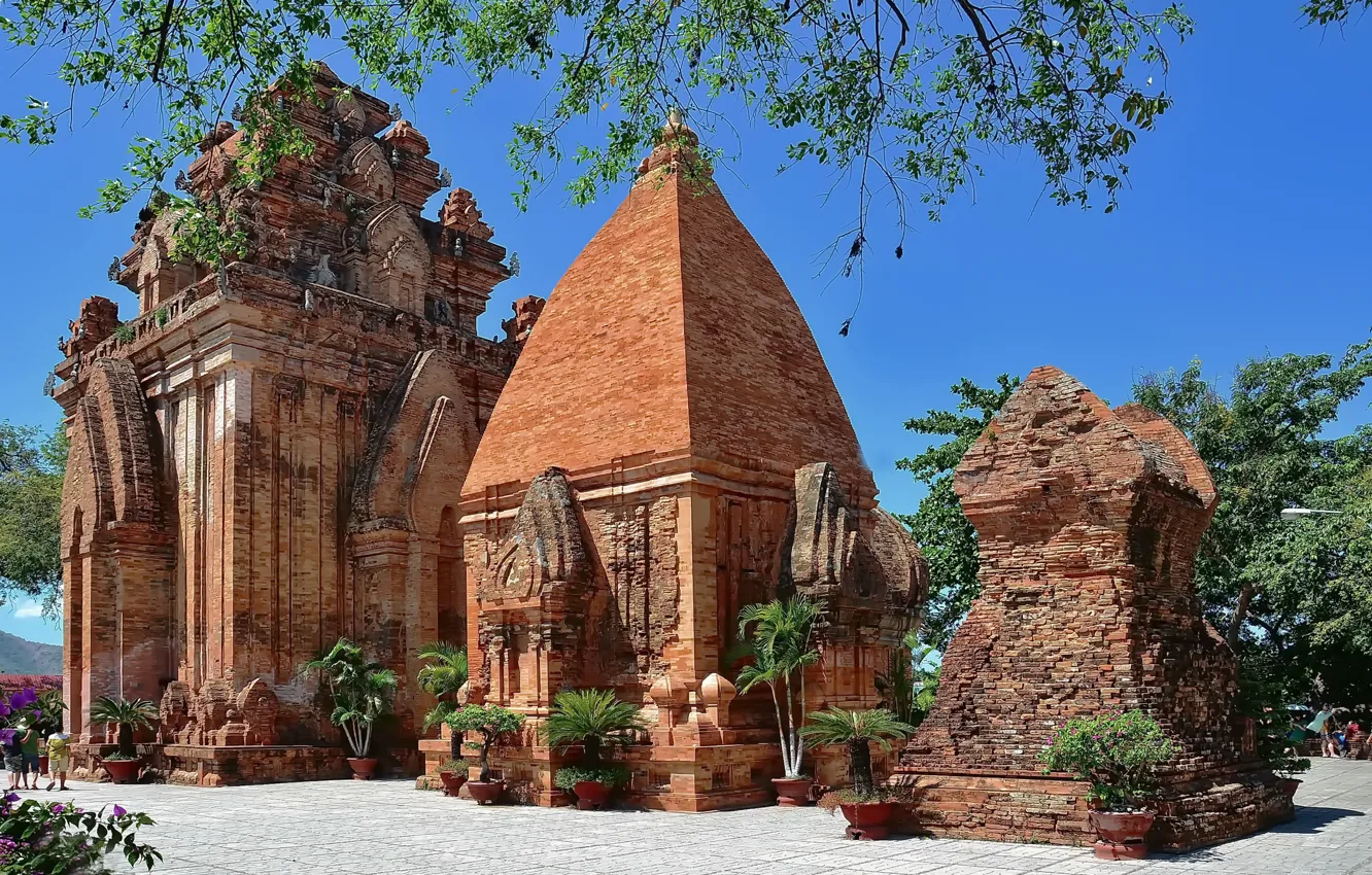Фото обои архитектура, путешествие, вьетнам, башни по Нагар, нячанг