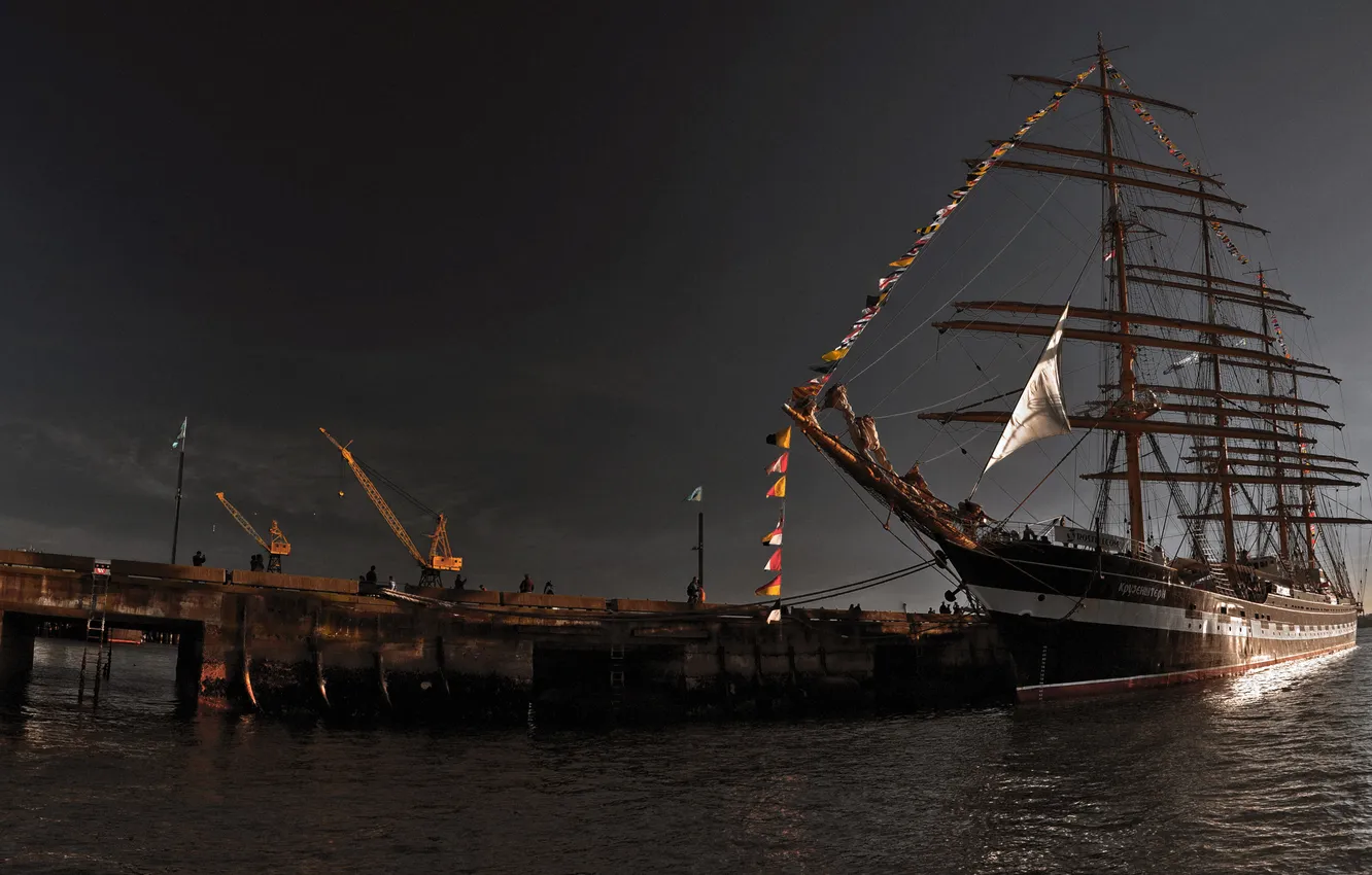 Фото обои корабль, ванкувер, крузенштерн, Иван Фёдорович