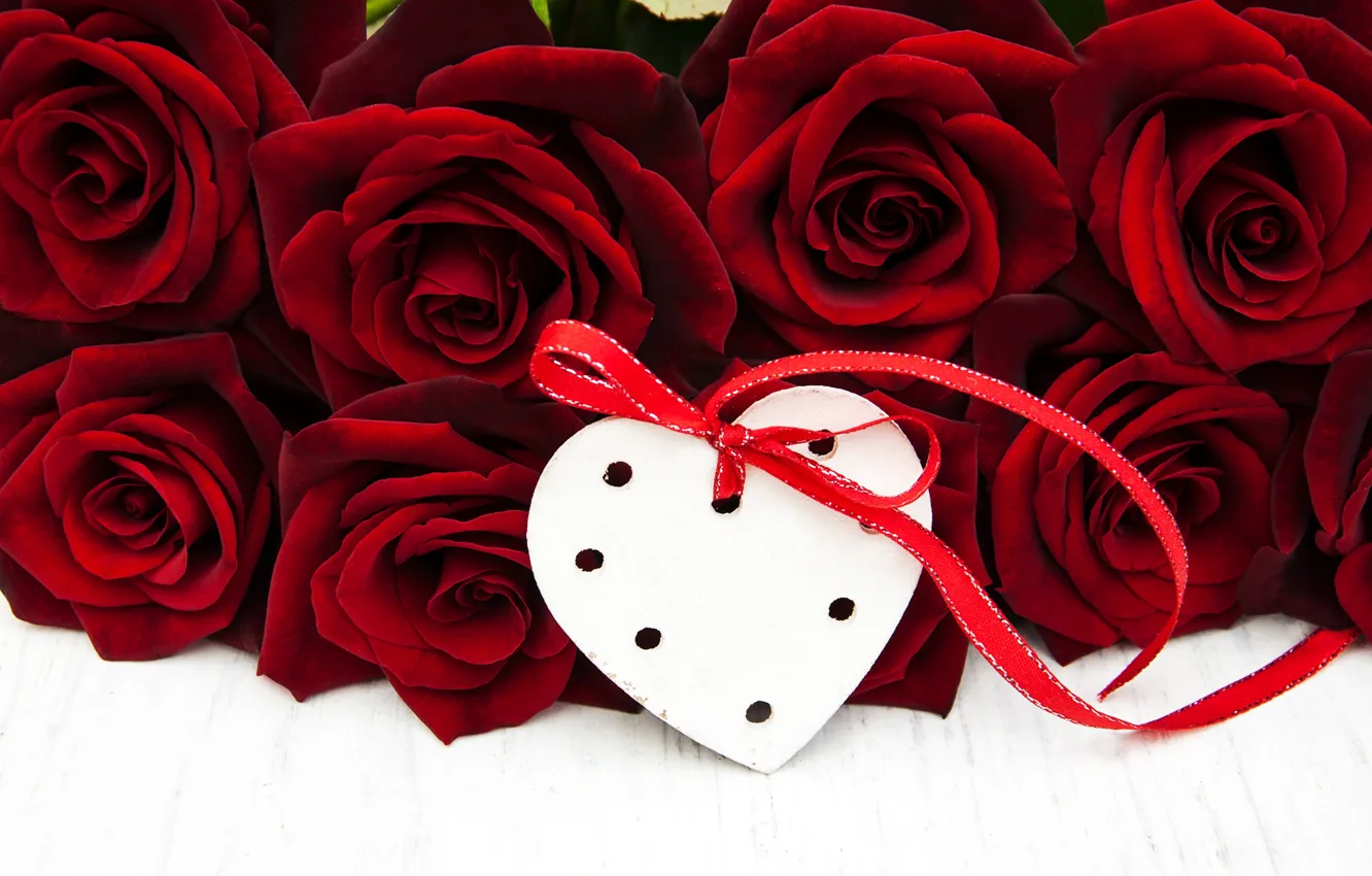 Фото обои любовь, сердце, розы, красные, red, love, heart, romantic