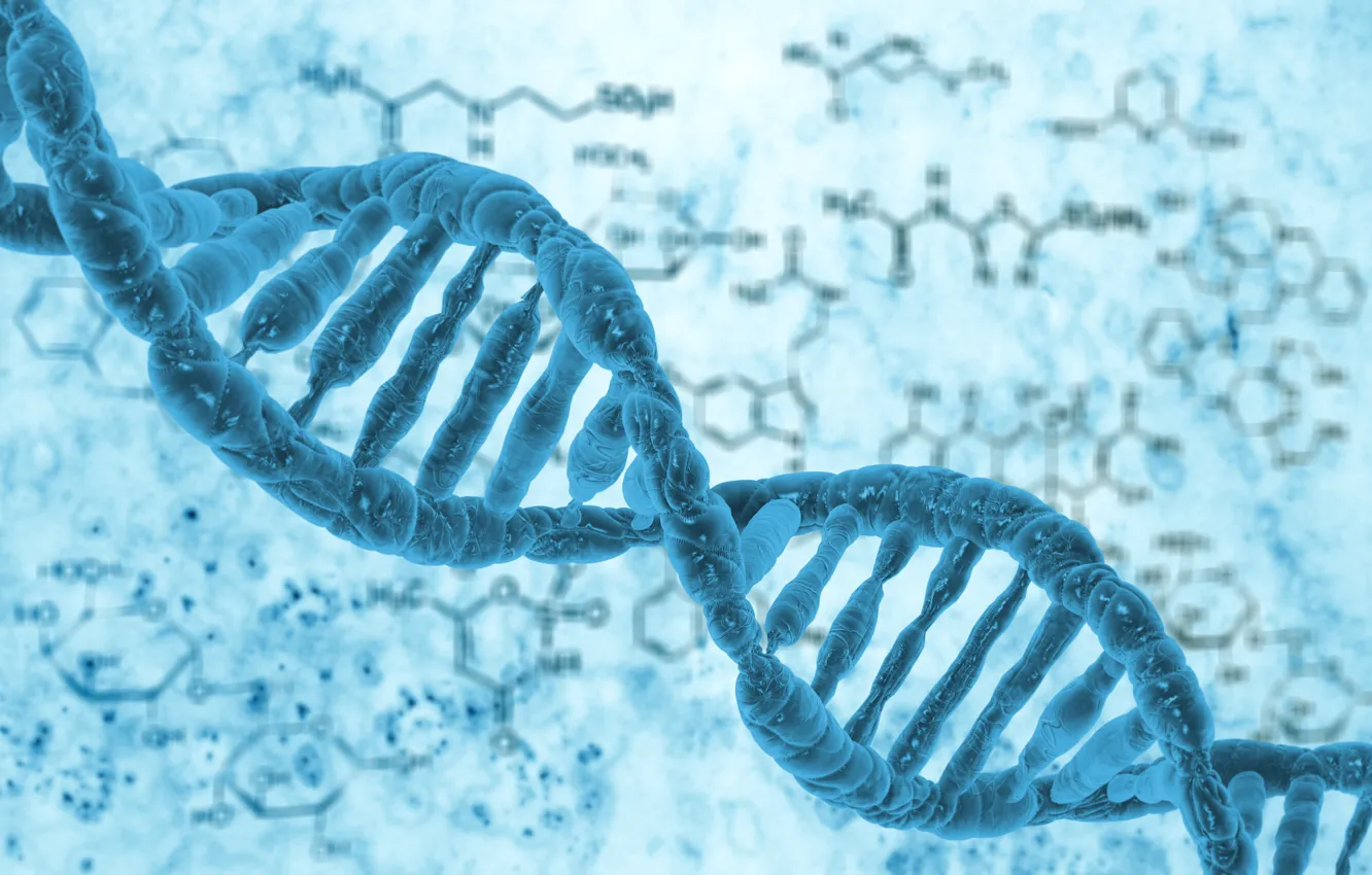 Фото обои DNA, blue, Biology