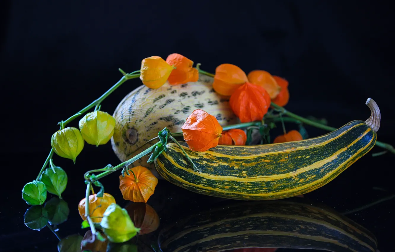 Фото обои цветы, букет, натюрморт, овощи, фрукты.