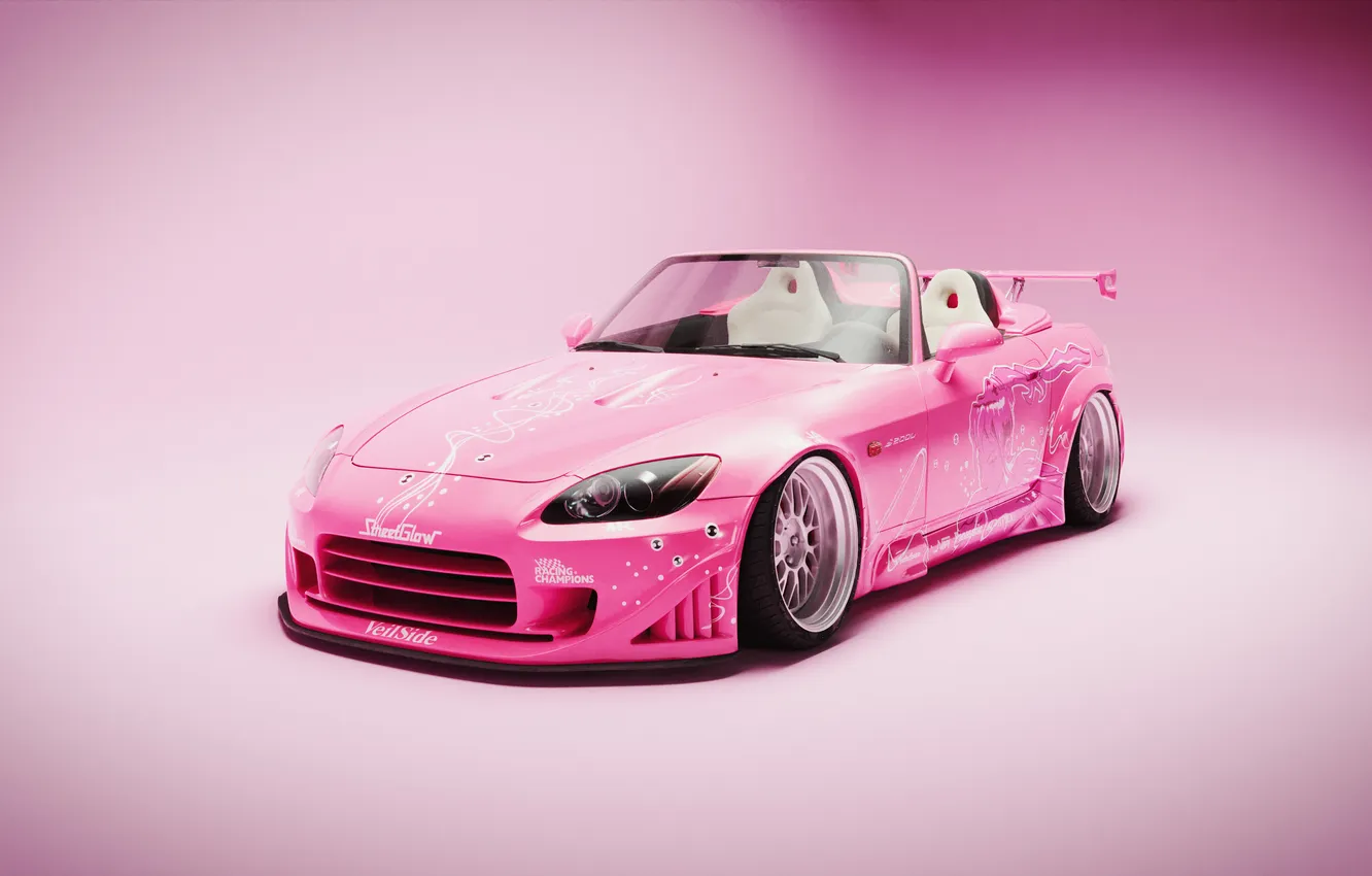 Фото обои car, studio, digital art, artwork, 2 Fast 2 Furious, vehicle, CGI, simple background