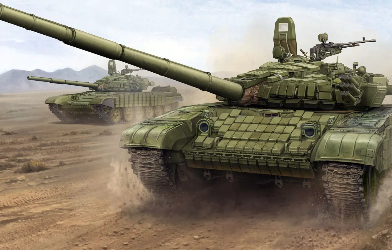 Фото обои советский основной боевой танк, Уралвагонзавод, Т-72Б1, вариант с ночным прицелом ТПН-3-49 «Кристалл-ПА»