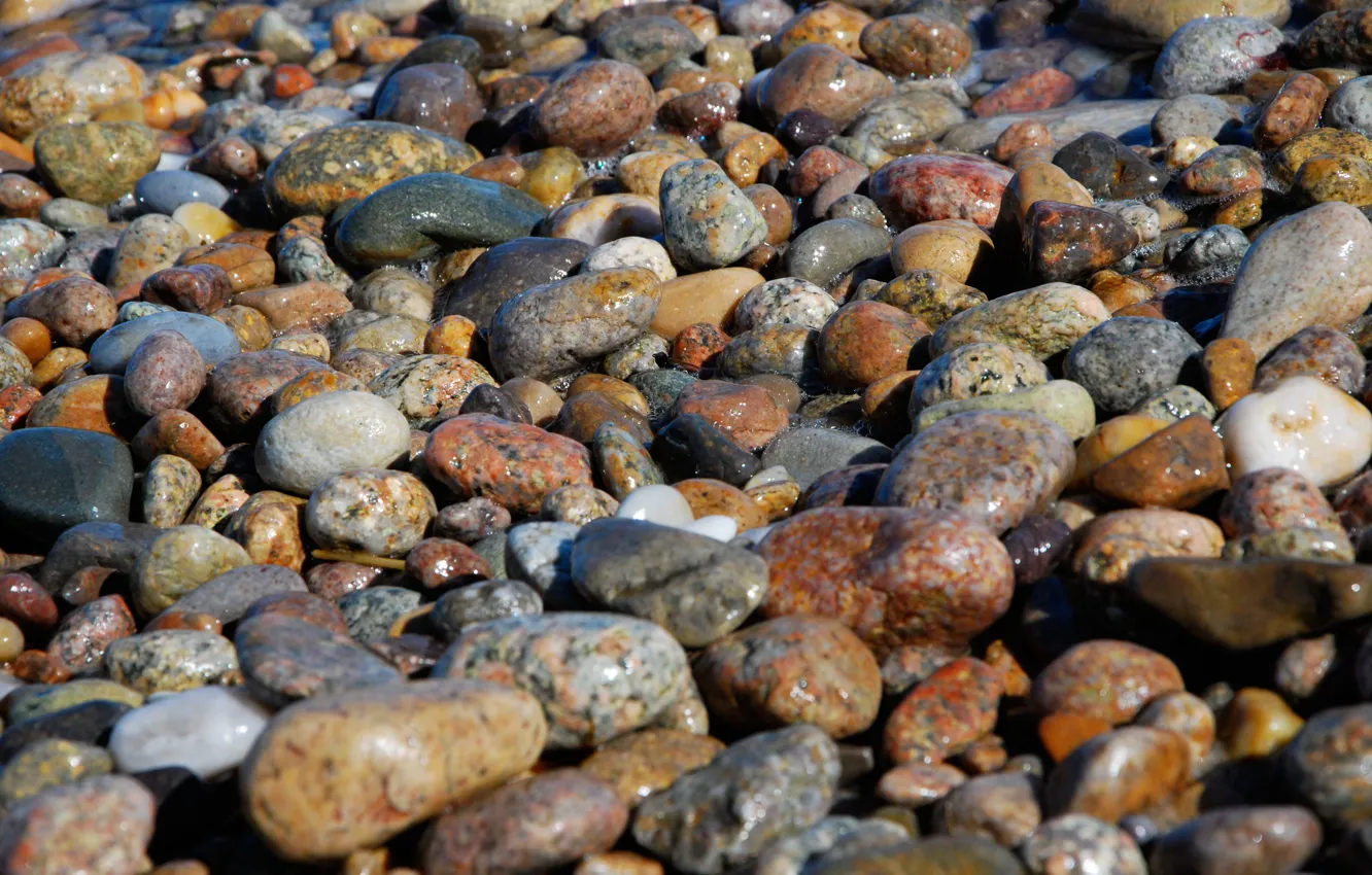 Фото обои камни, текстура, textures, фон на рабочий, ocean capecod beach stones