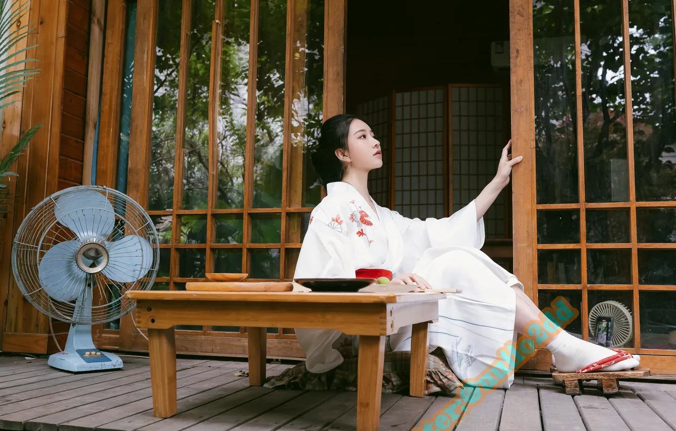 Фото обои Asian, model, black hair, Nian, Chinese Women