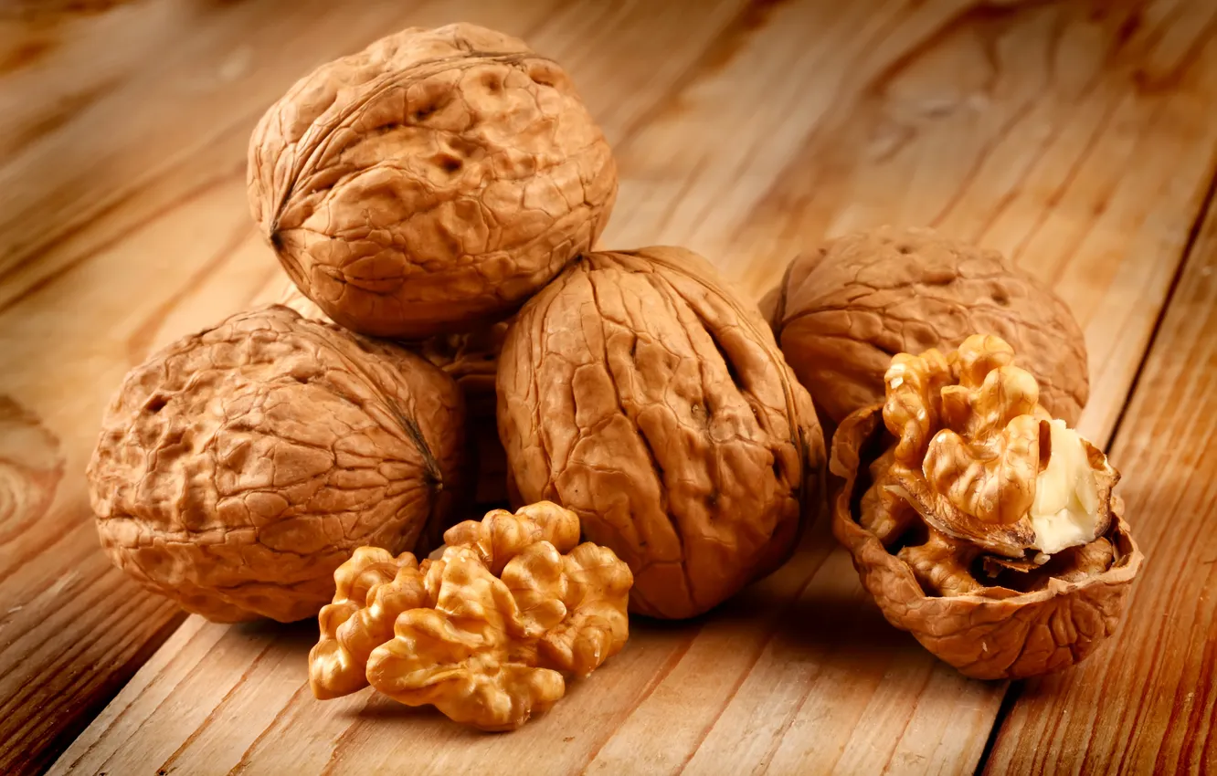 Фото обои орехи, nuts, грецкий орех, walnuts