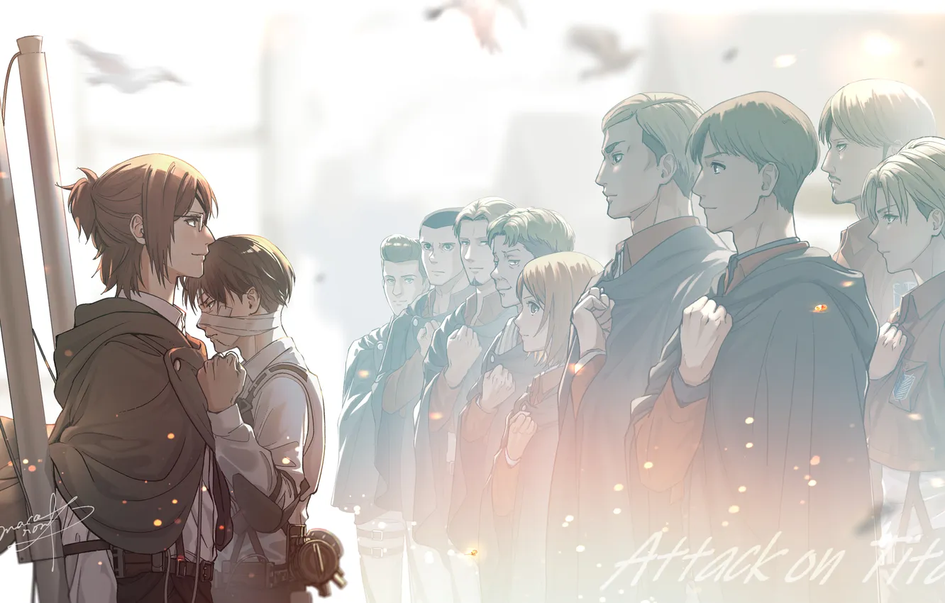 Фото обои воспоминания, персонажи, Атака Титанов, Attack On Titan, Леви Аккерман, shingeki no kyoujin