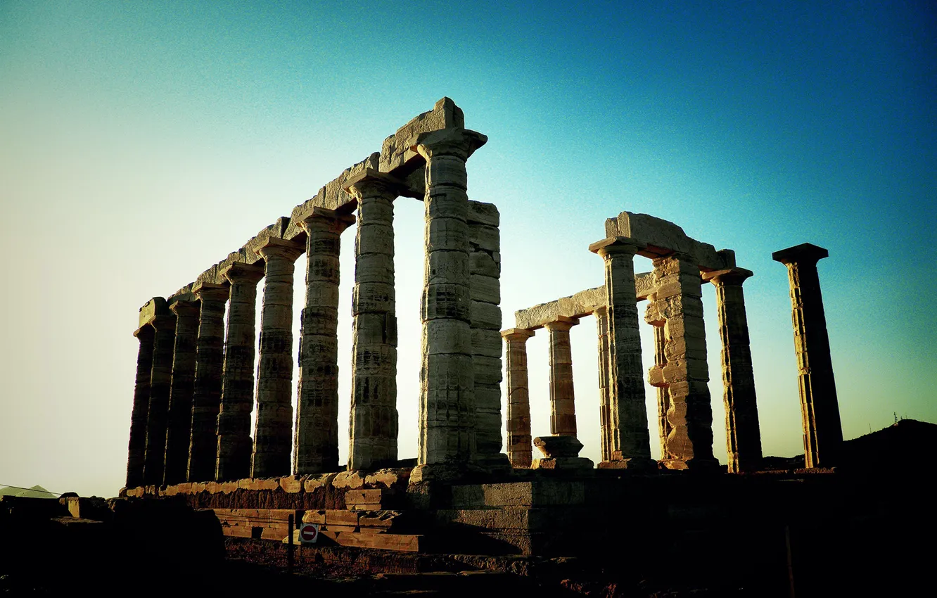 Фото обои 1920x1200, ruins, miscellanea, columns