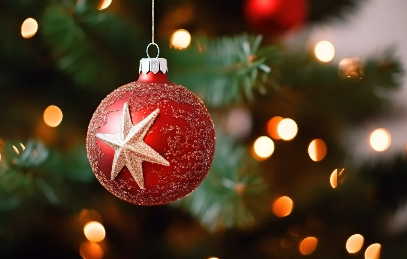 Фото обои украшения, фон, елка, шар, Новый Год, Рождество, new year, happy