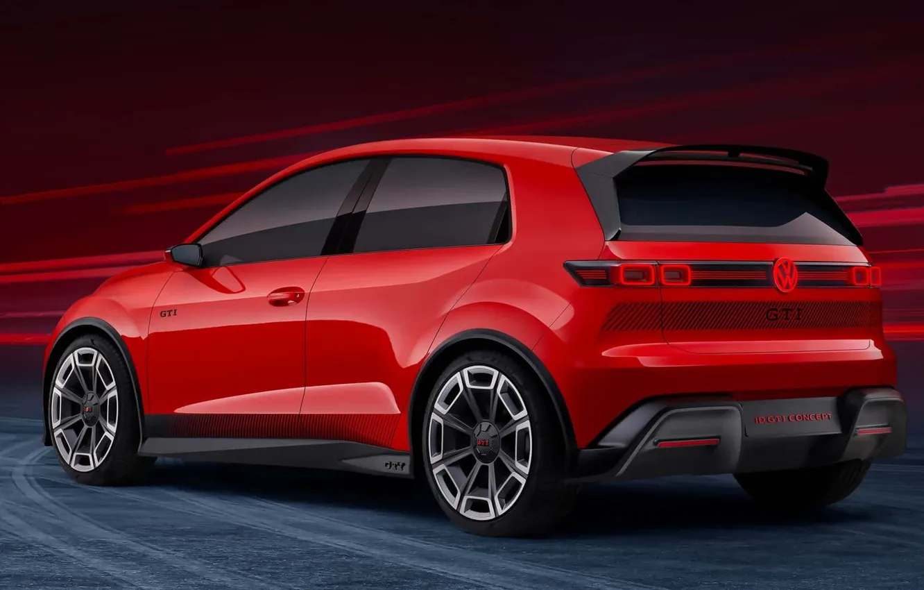 Фото обои Concept, Volkswagen, Концепт, экстерьер, Volkswagen ID. GTI