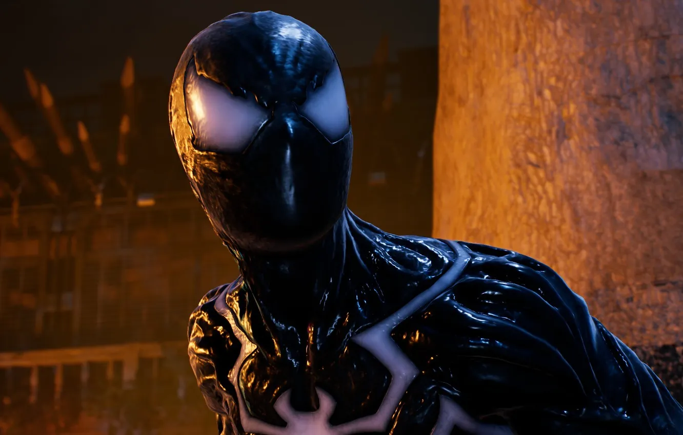 Фото обои symbiote, black suit, Marvel Spider Man 2