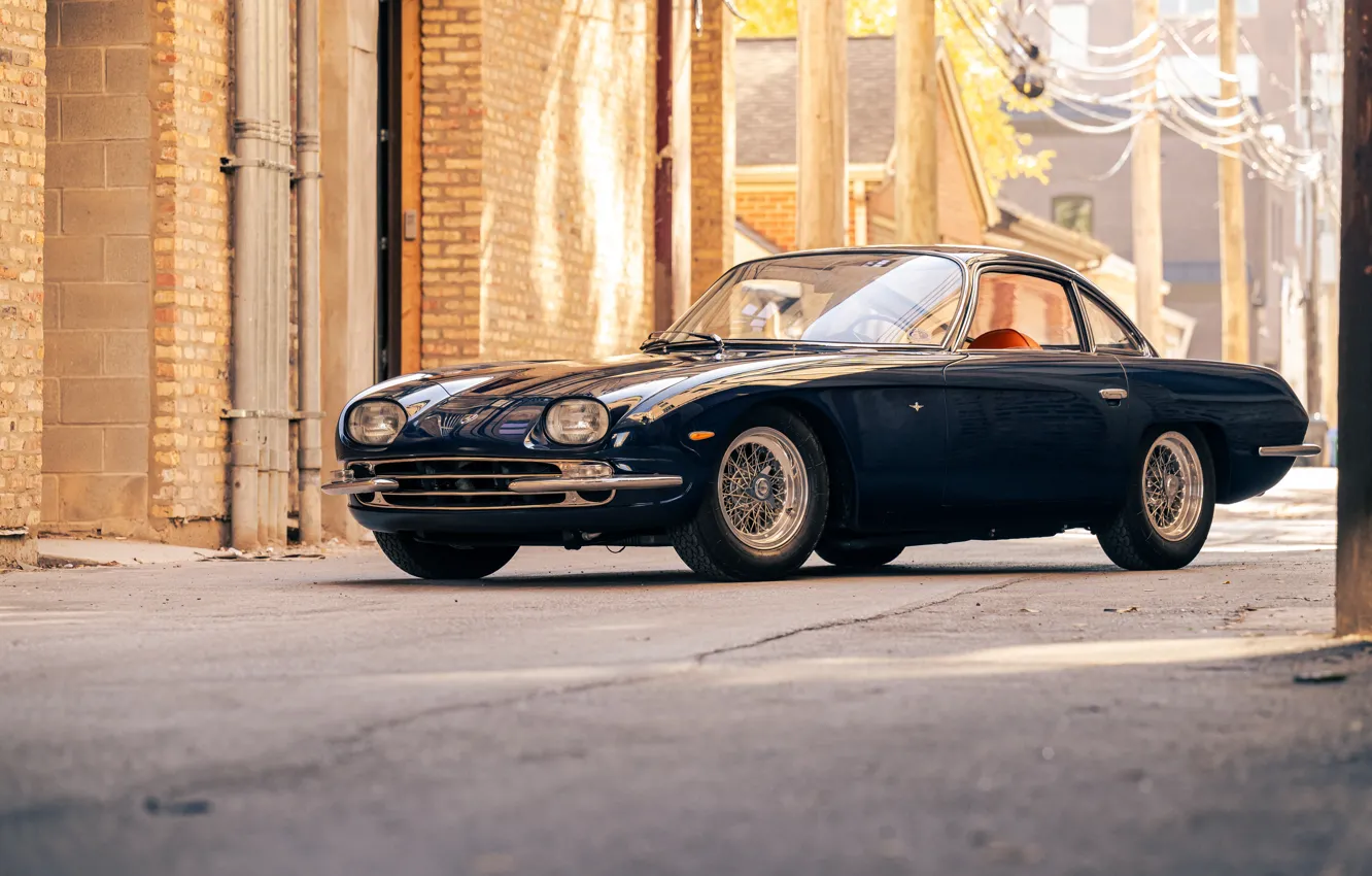 Фото обои Lamborghini, 1965, 350 GT, front view, Lamborghini 350 GT