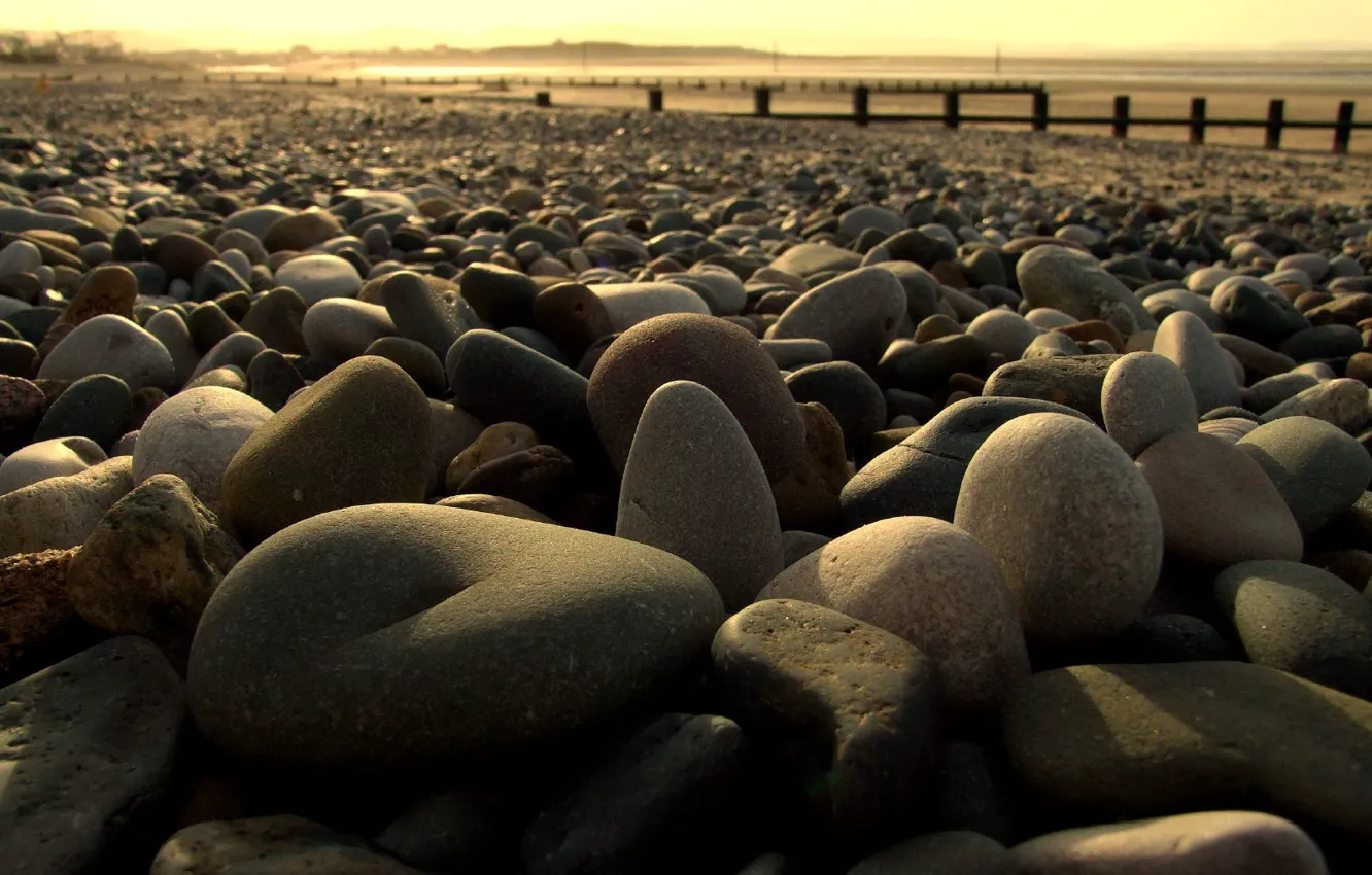 Фото обои галька, камни, берег
