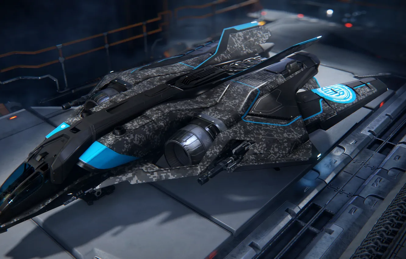 Фото обои звездолет, Sabre, Star Citizen