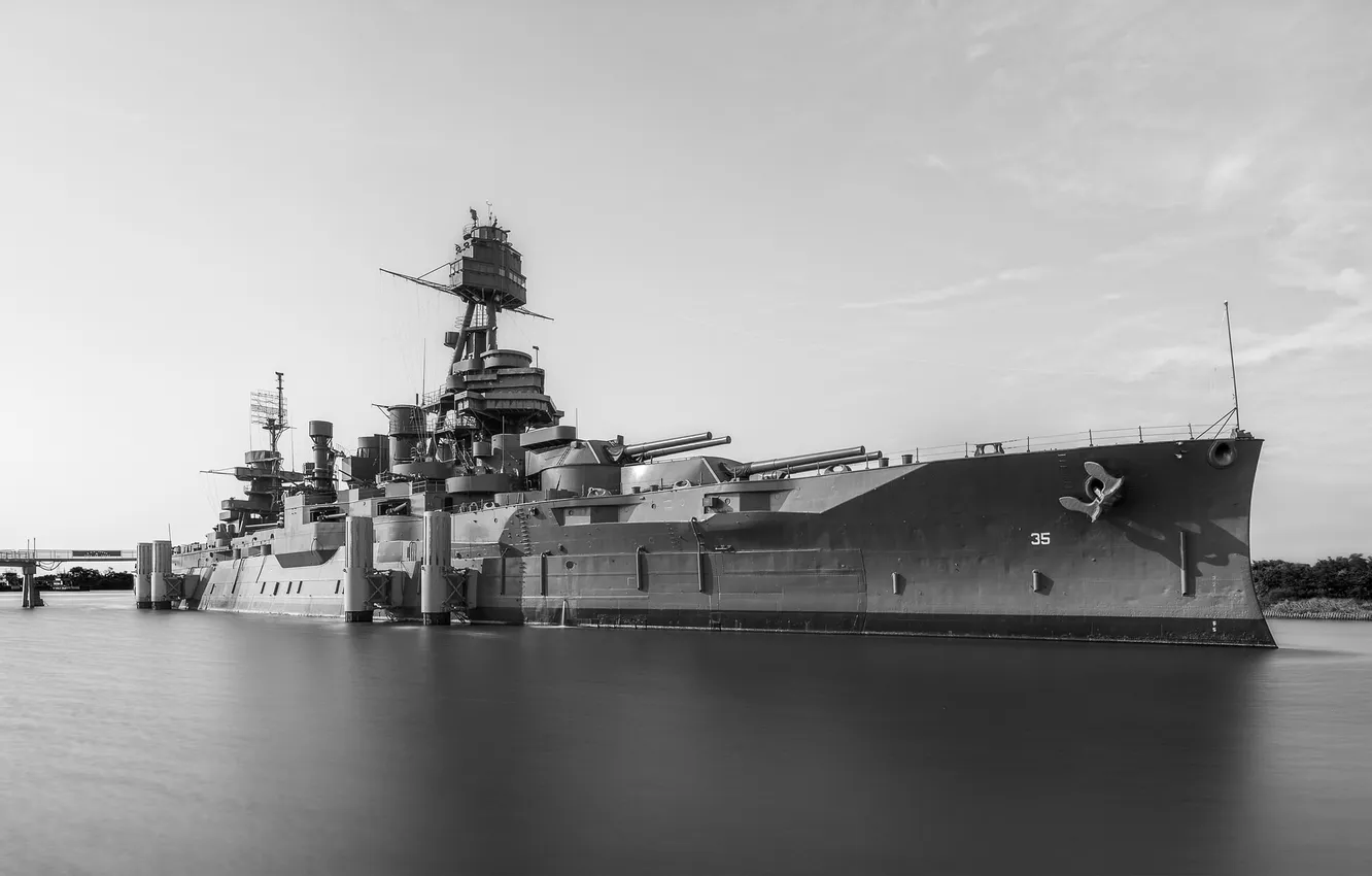 Фото обои оружие, корабль, Battleship Texas