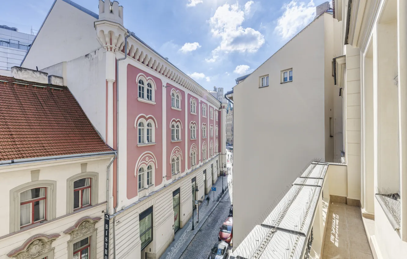 Фото обои город, улица, дома, Прага, Чехия, архитектура