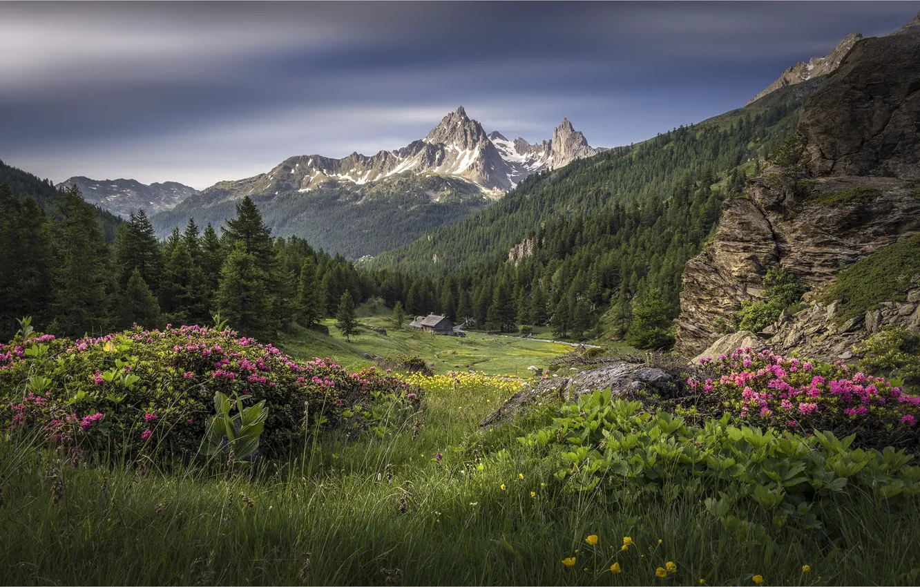 Фото обои горы, Франция, Альпы, France, Массив Де Серс, Верхние Альпы