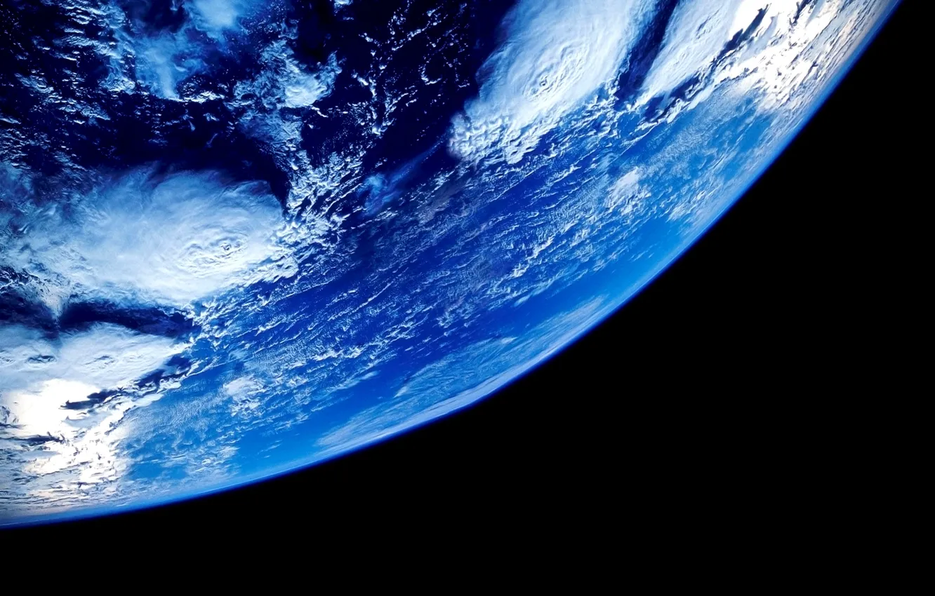 Фото обои космос, облака, земля, планета, орбита, Earth, океаны, Our planet