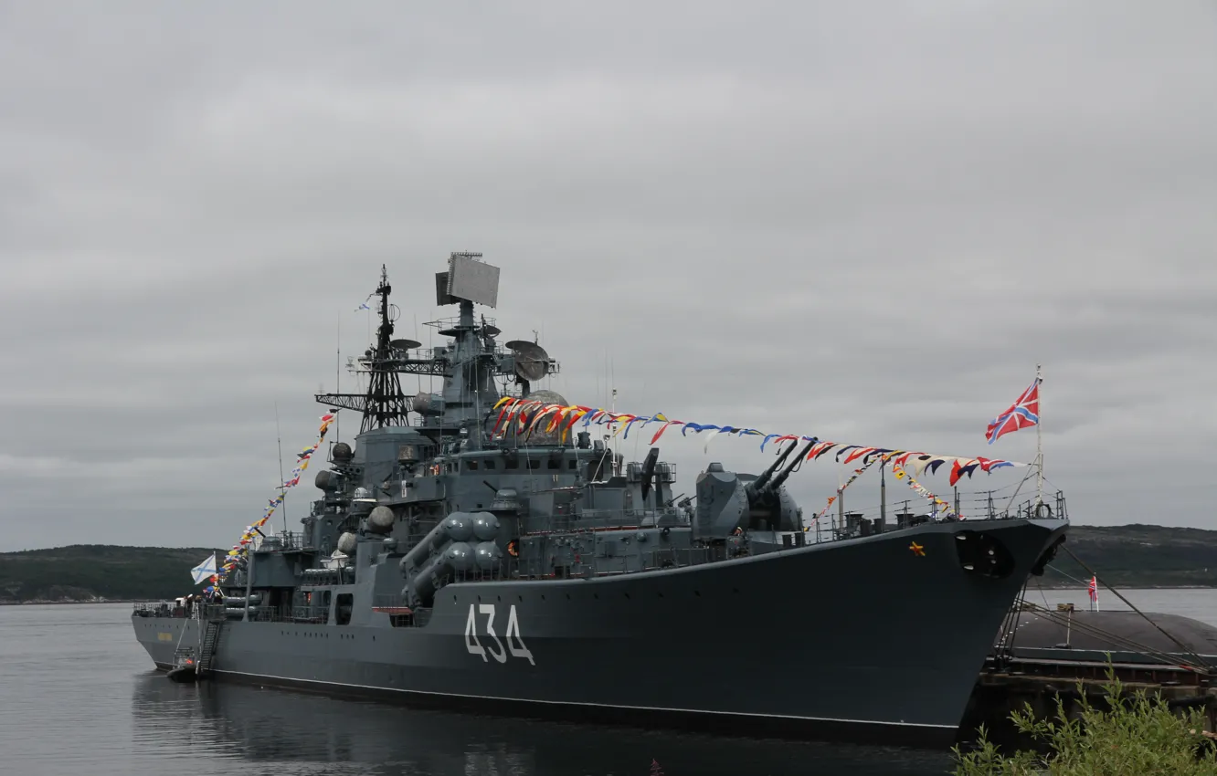 Фото обои эскадренный, миноносец, проект 956, Адмирал Ушаков