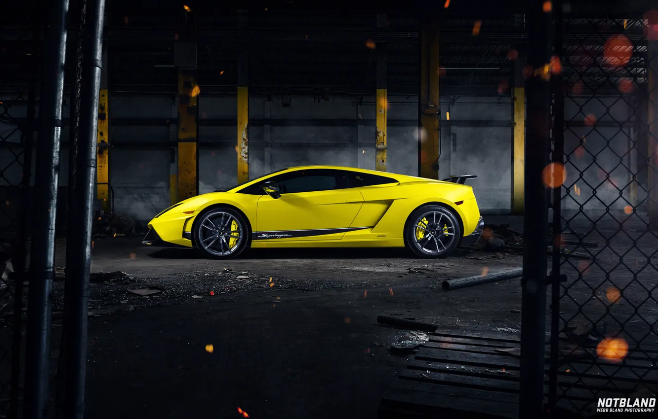 Фото обои Lamborghini, Superleggera, Gallardo, Yellow