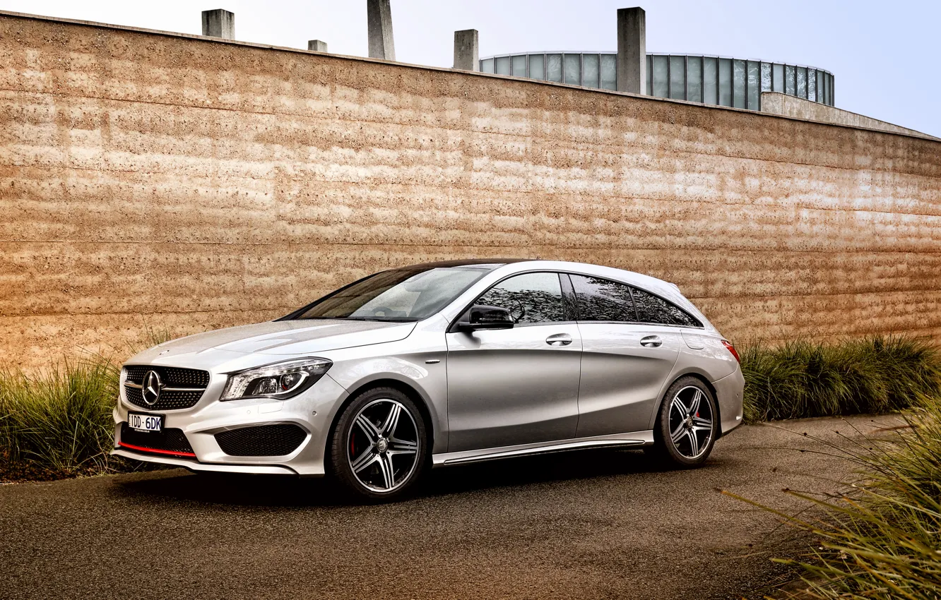 Фото обои стена, Mercedes-Benz, мерседес, Sport, универсал, Shooting Brake, AU-spec, 4MATIC