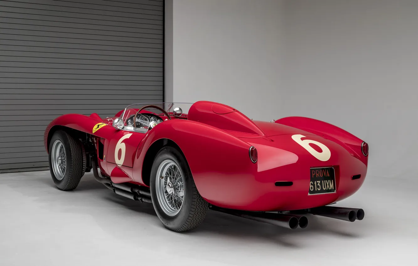 Фото обои Ferrari, Classic, 1957, Scuderia Ferrari, 24 Hours of Le Mans, 24 часа Ле-Мана, Classic car, …