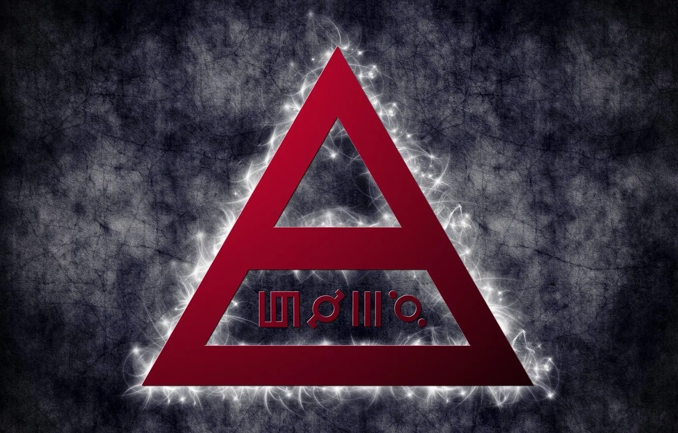 Фото обои музыка, логотип, группа, серый фон, 30 Seconds to Mars