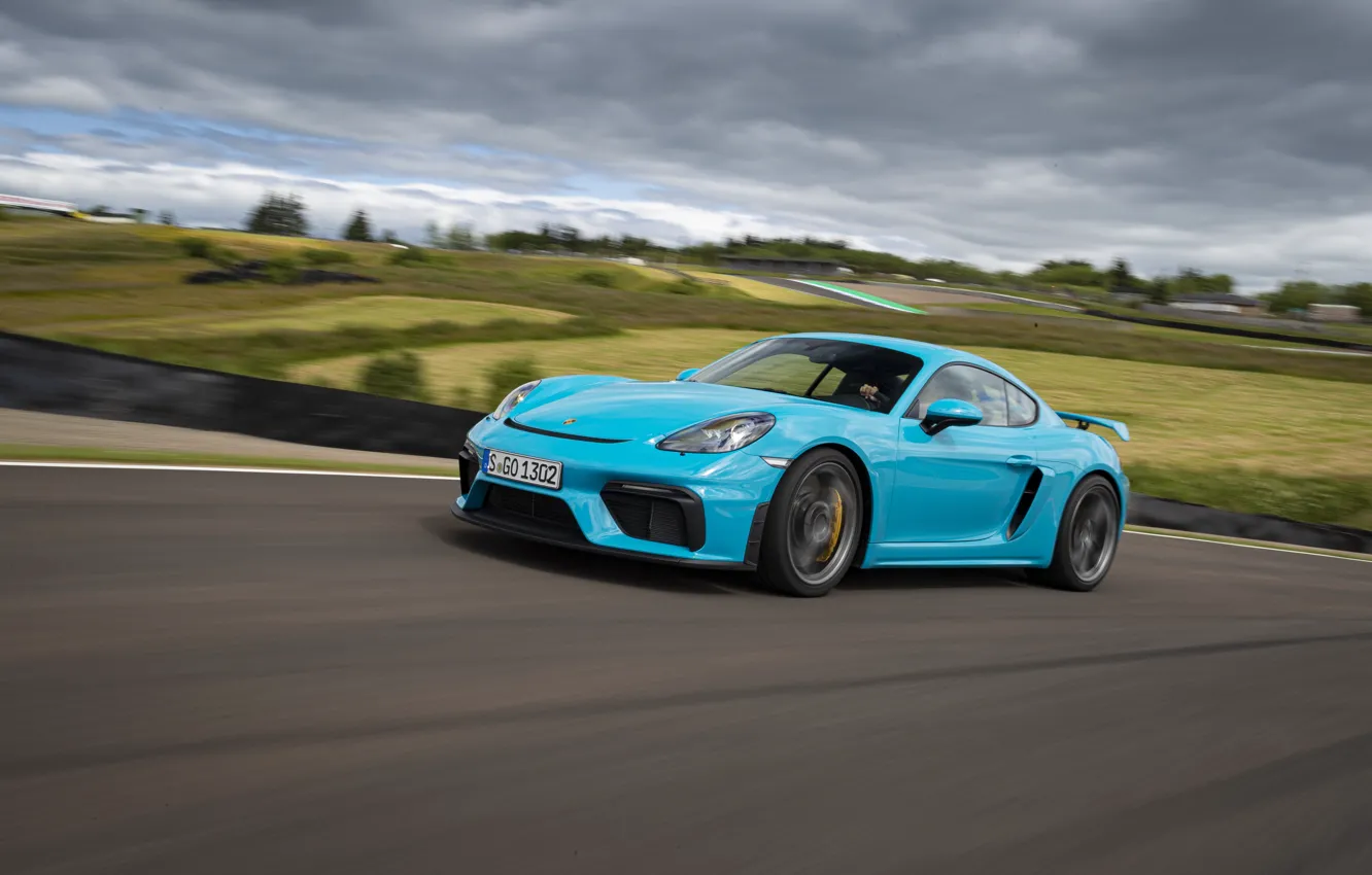 Фото обои Porsche, Cayman, GT4, 2019, Porsche 718 (982) Cayman GT4