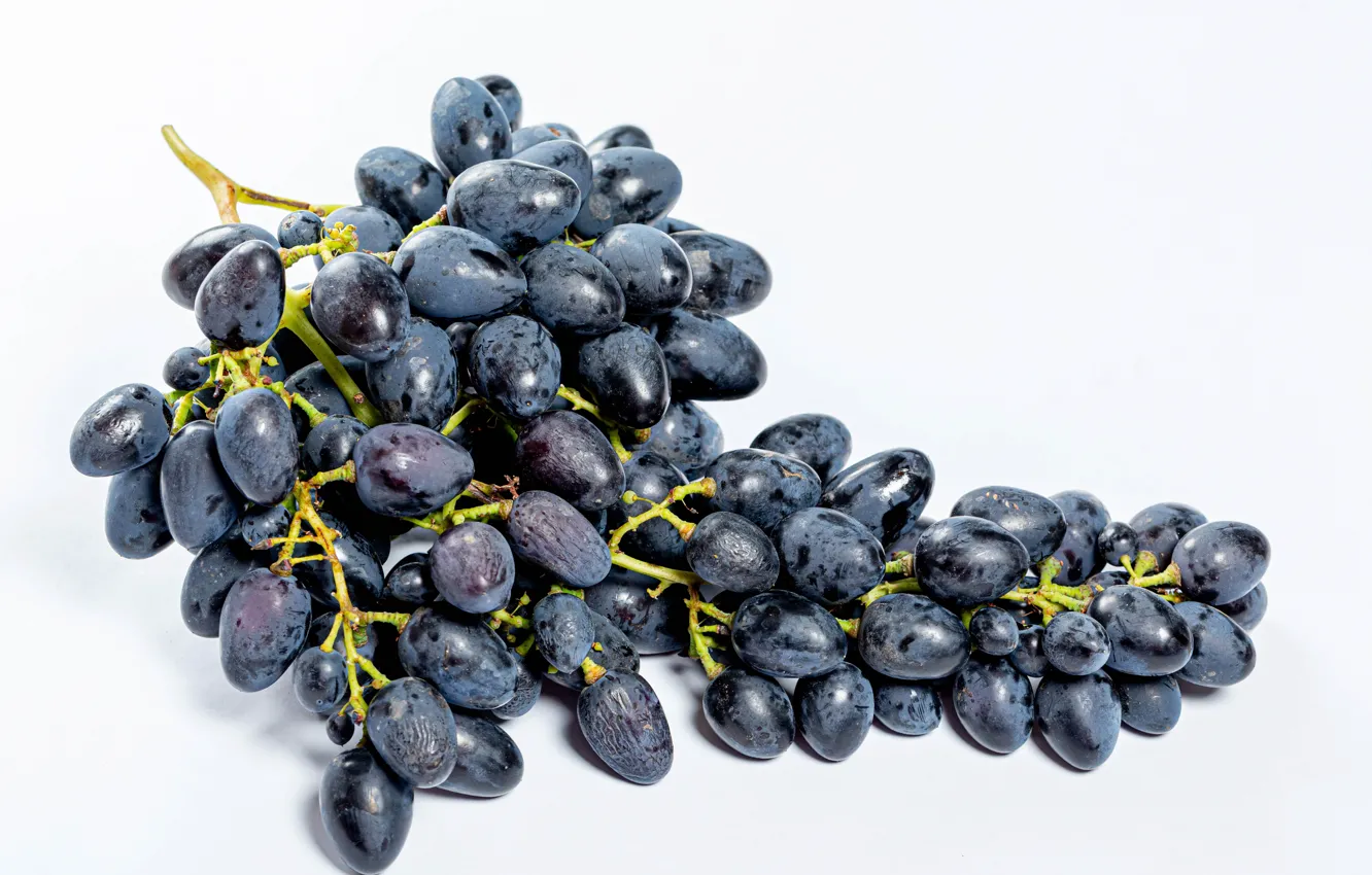 Фото обои виноград, гроздь, светлый фон