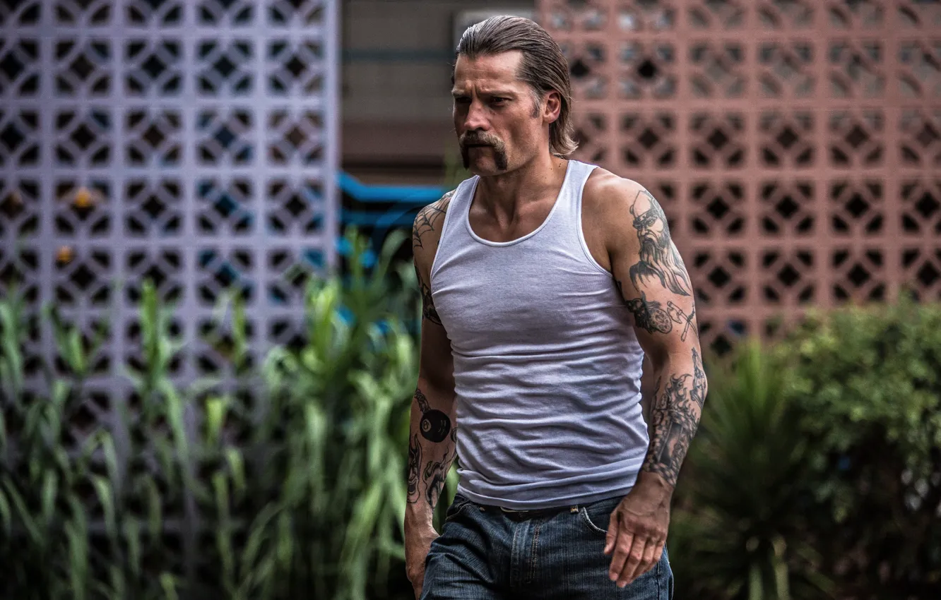Фото обои cinema, man, movie, tatoo, film, Nikolaj Coster-Waldau, Shot Caller