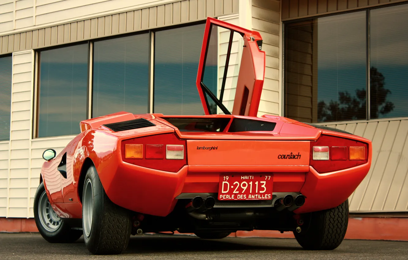 Фото обои Lamborghini, countach, lp400, 1974