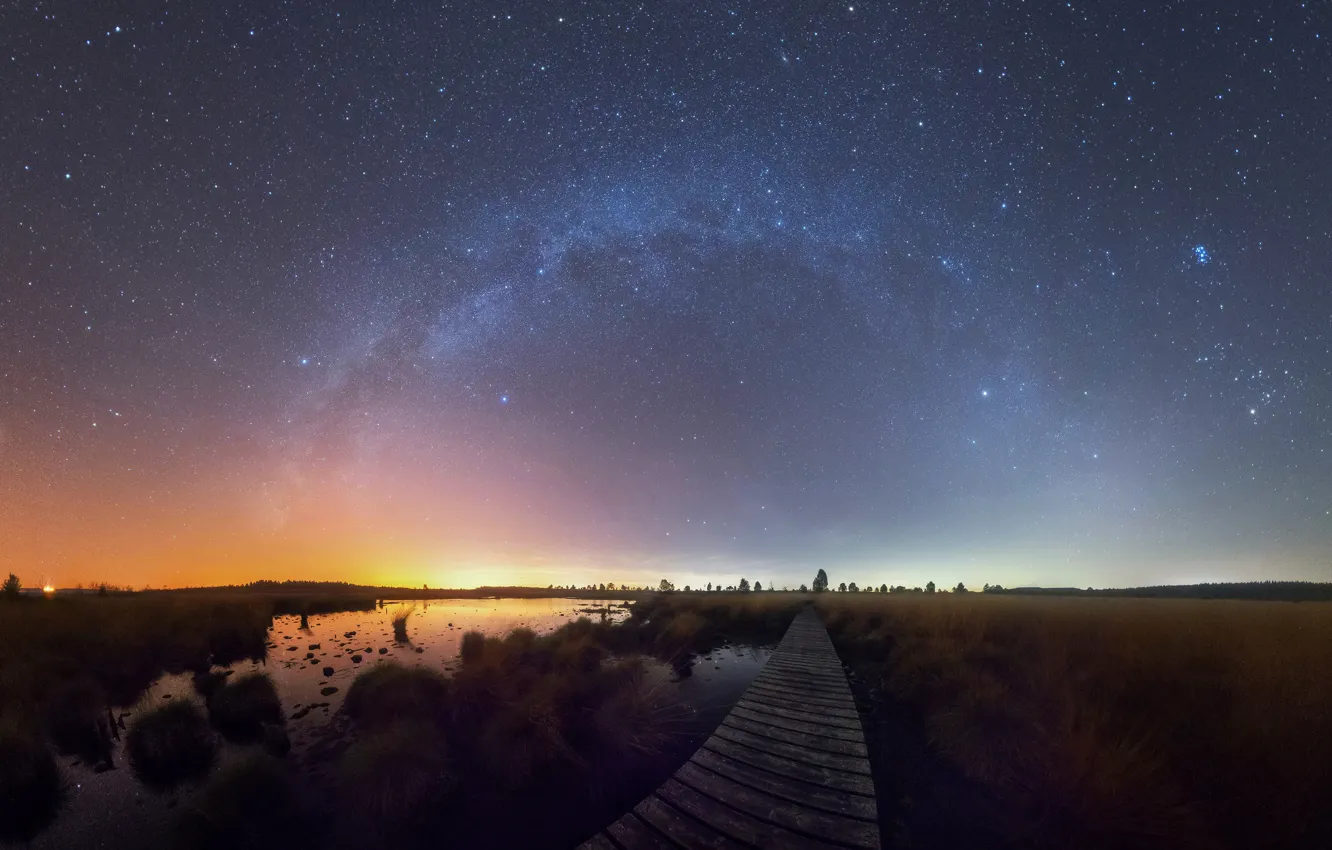 Фото обои небо, звезды, Млечный путь, sky, stars, milky way