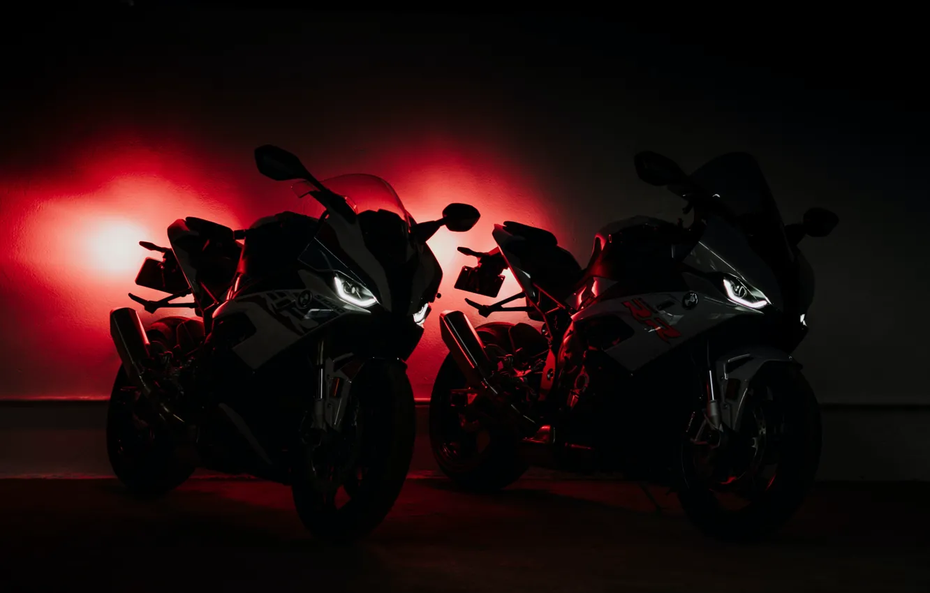 Фото обои bmw, light, darkness, S1000RR, motocycles