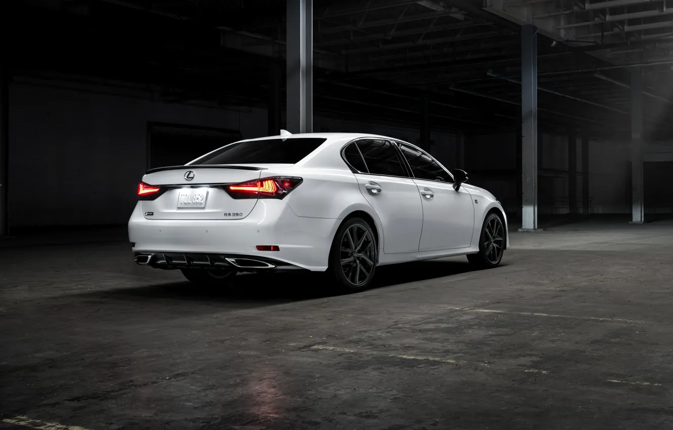 Фото обои белый, Lexus, седан, четырёхдверный, GS 350 F Sport