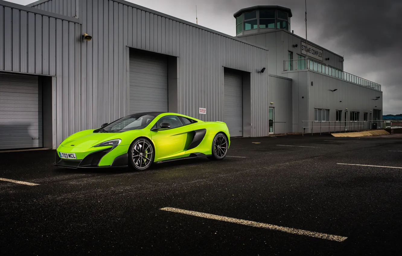 Фото обои McLaren, Green, 2015, 675LT