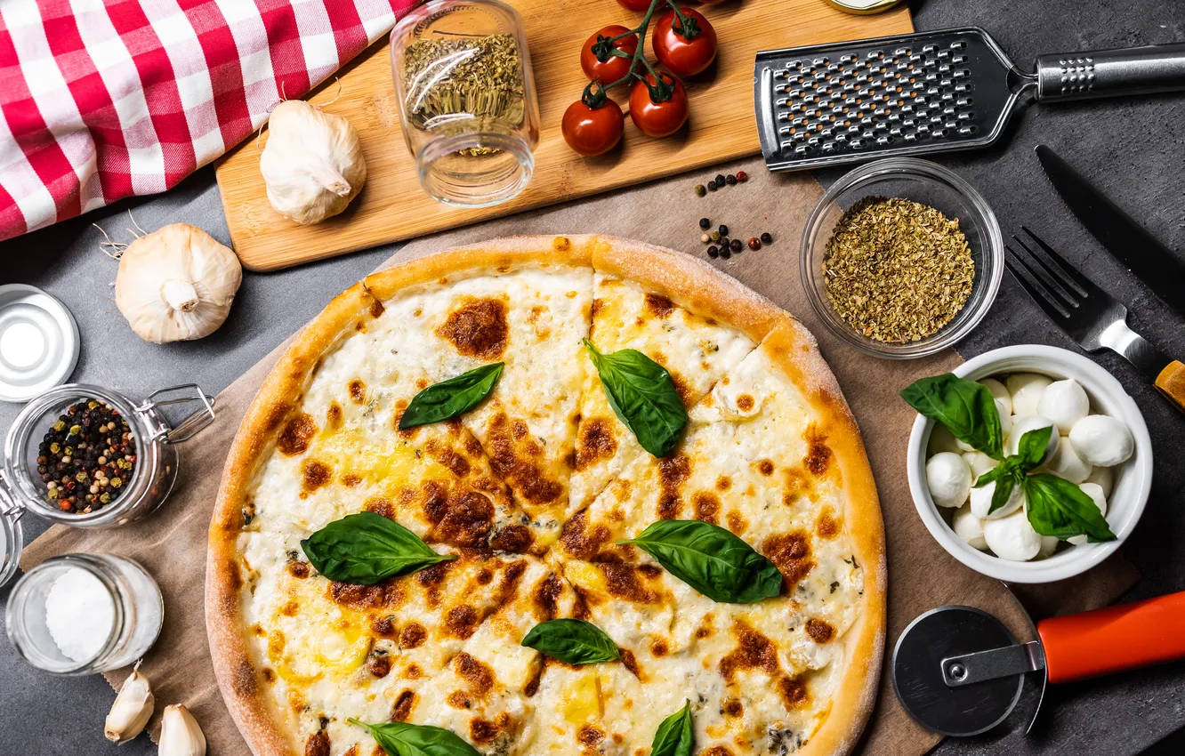 Фото обои pizza, delight, dough