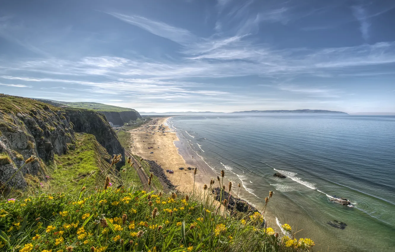 Фото обои beach, ireland, atlantic ocean, benone