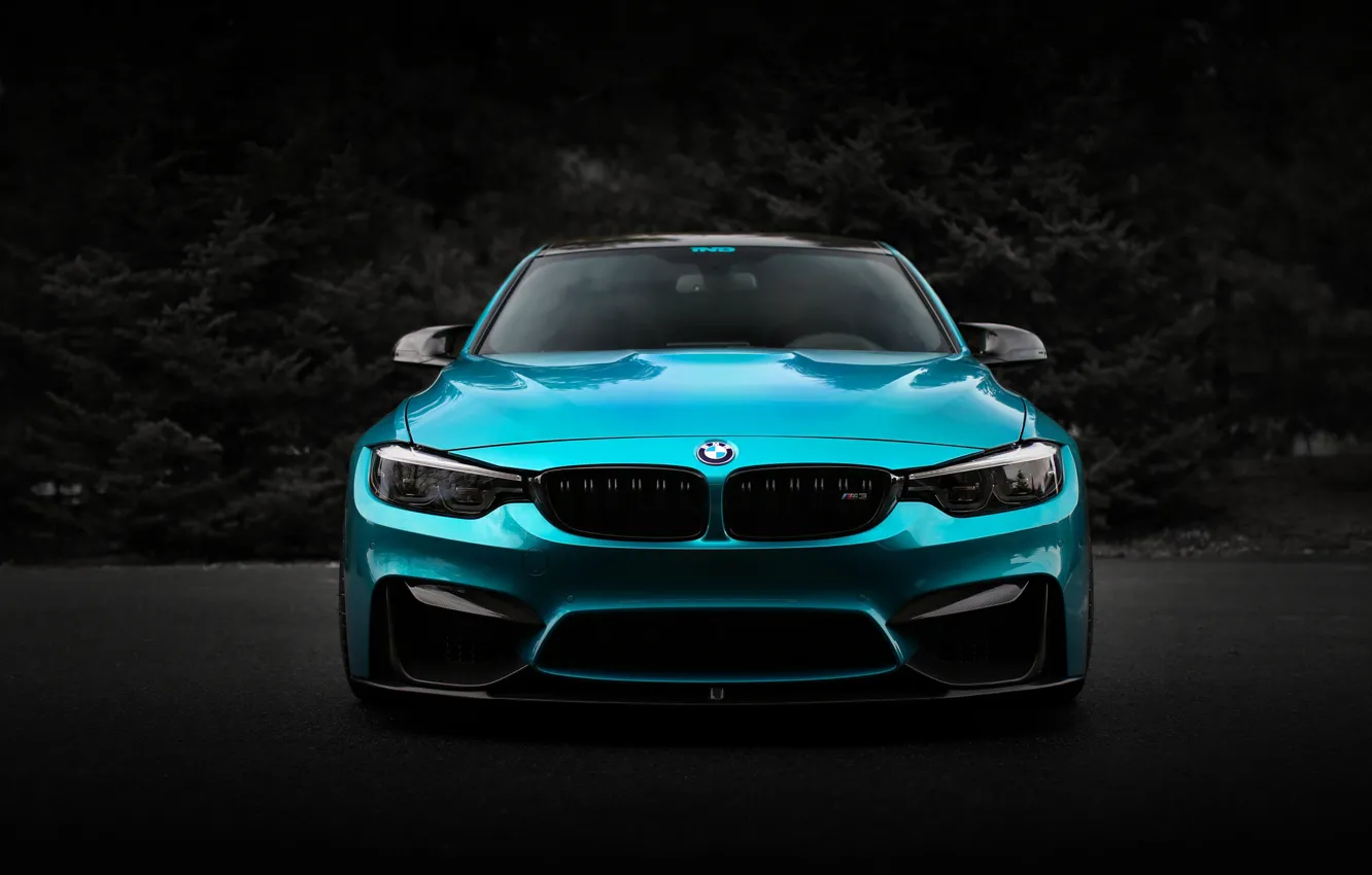 Фото обои BMW, Blue, Front, Shadow, Face, F80