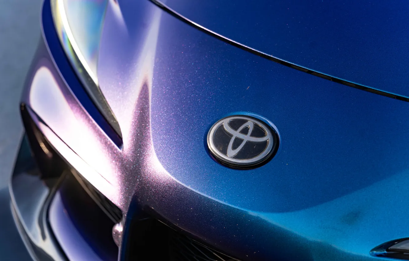 Фото обои car, logo, Toyota, Supra, Liberty Walk, A90