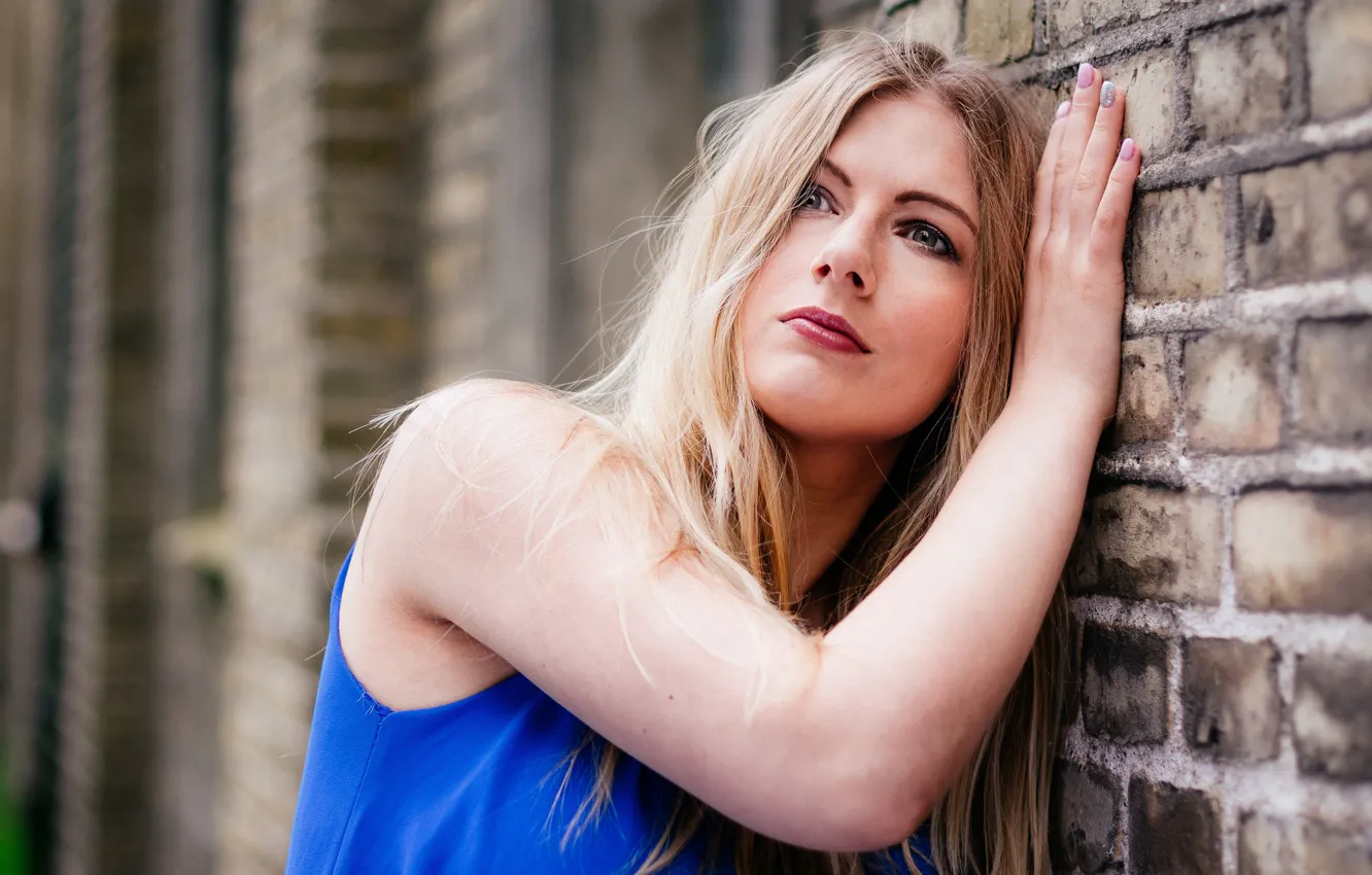 Фото обои лето, девушка, лицо, фон, волосы