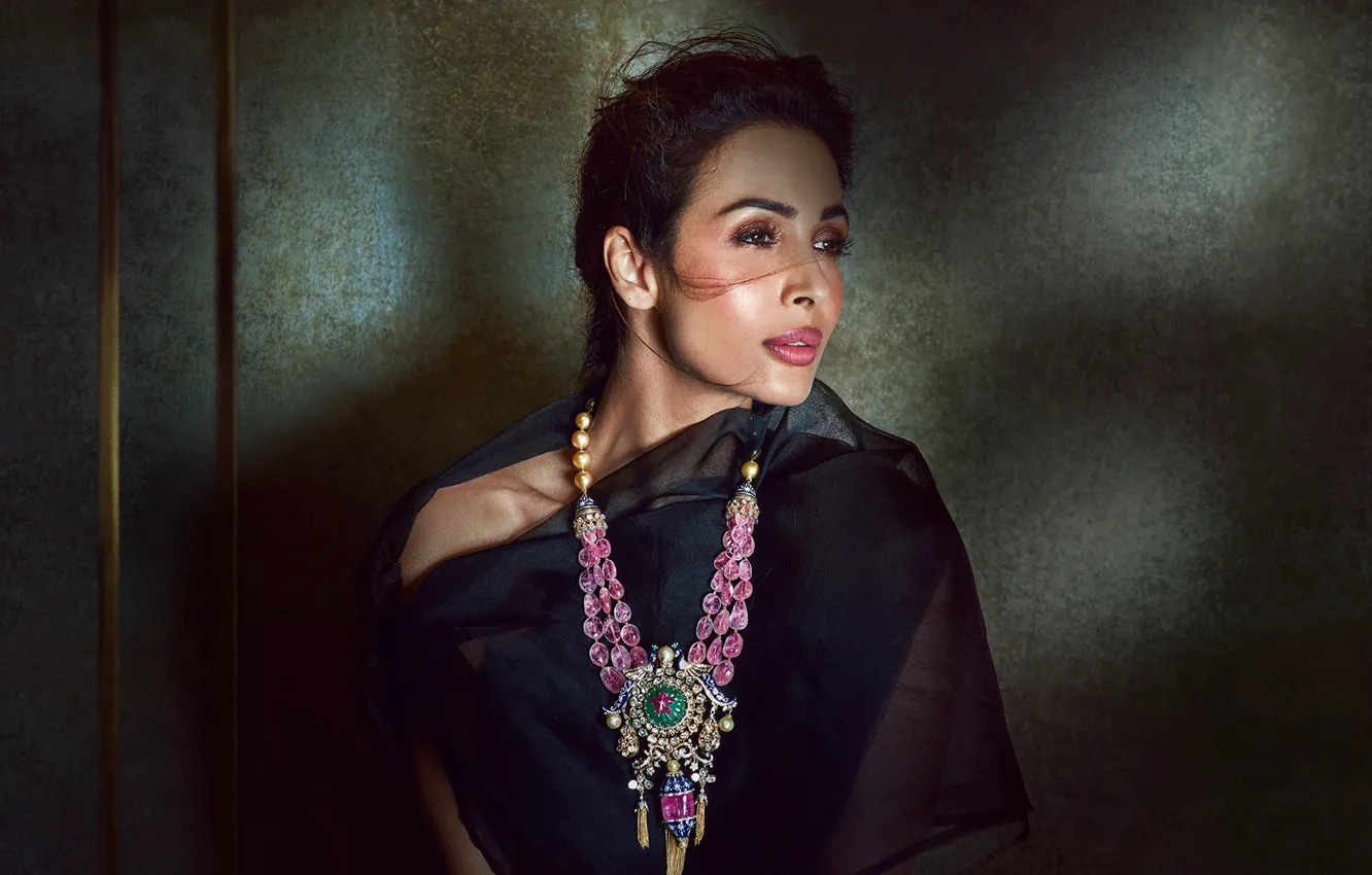 Фото обои pose, indian, actress, bollywood, jewelery, necklace., Malaika arora
