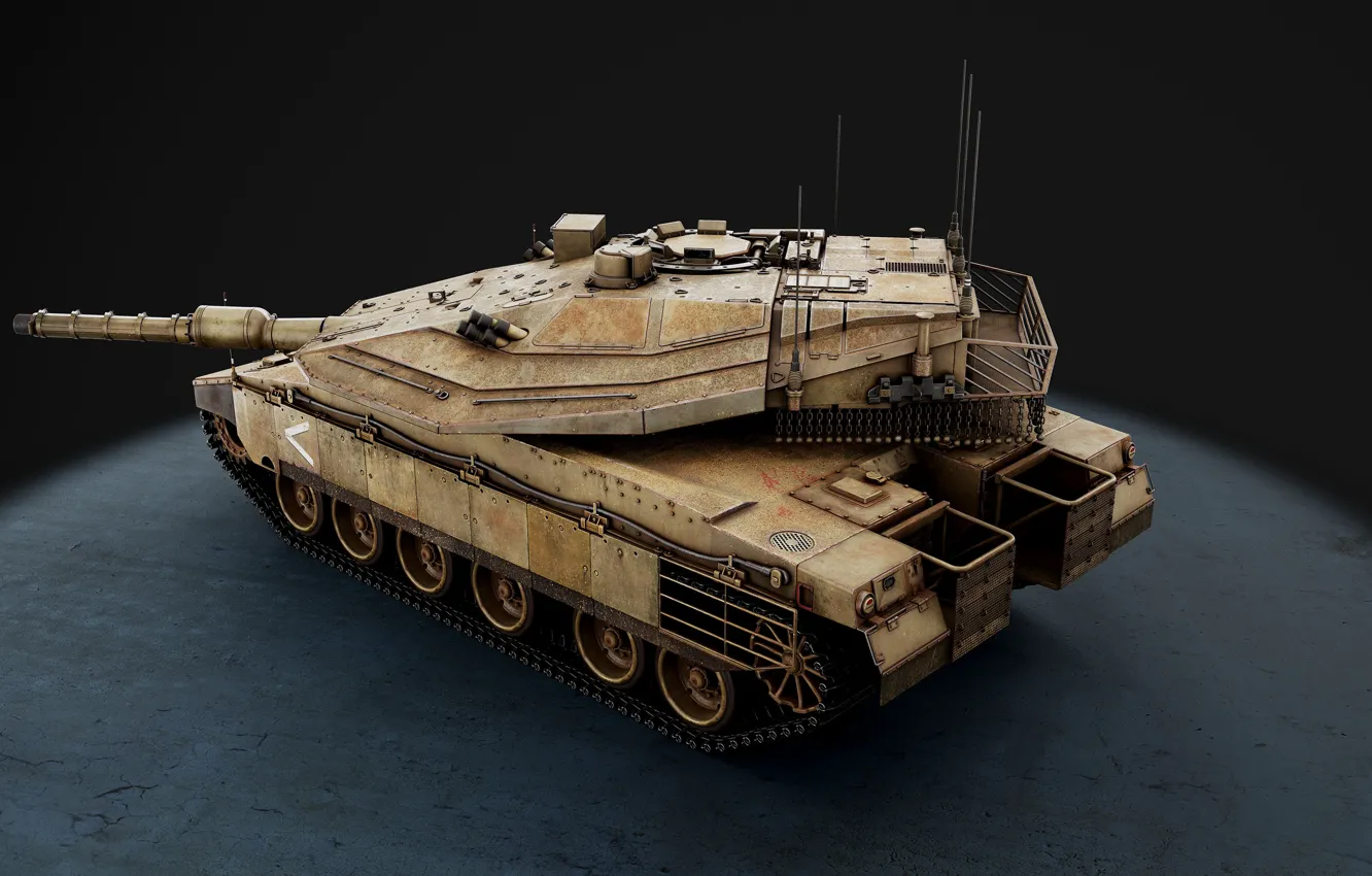 Фото обои Израиль, Основной боевой танк, Merkava Mk. 4, Божественная колесница
