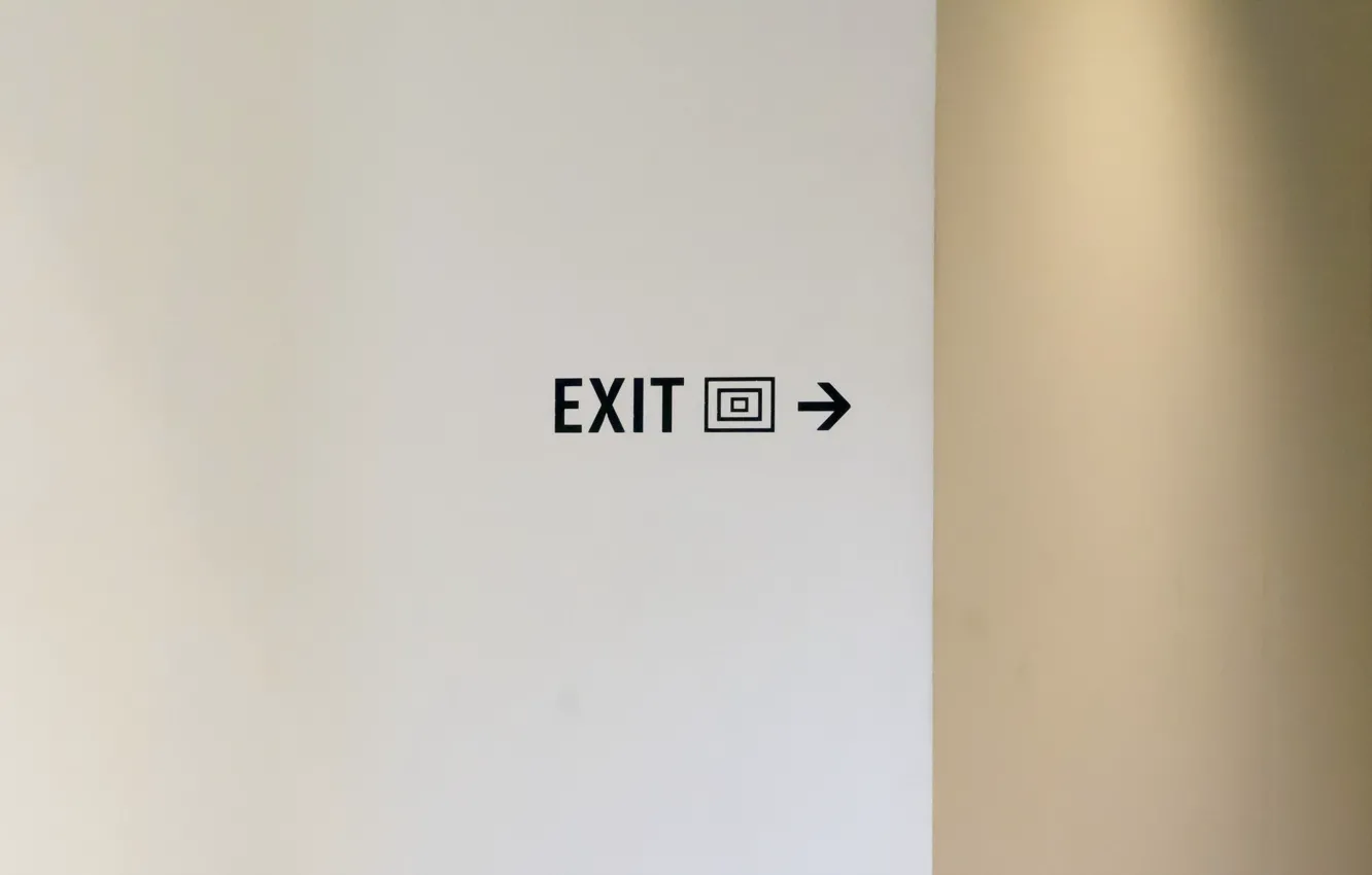 Фото обои фон, стена, exit