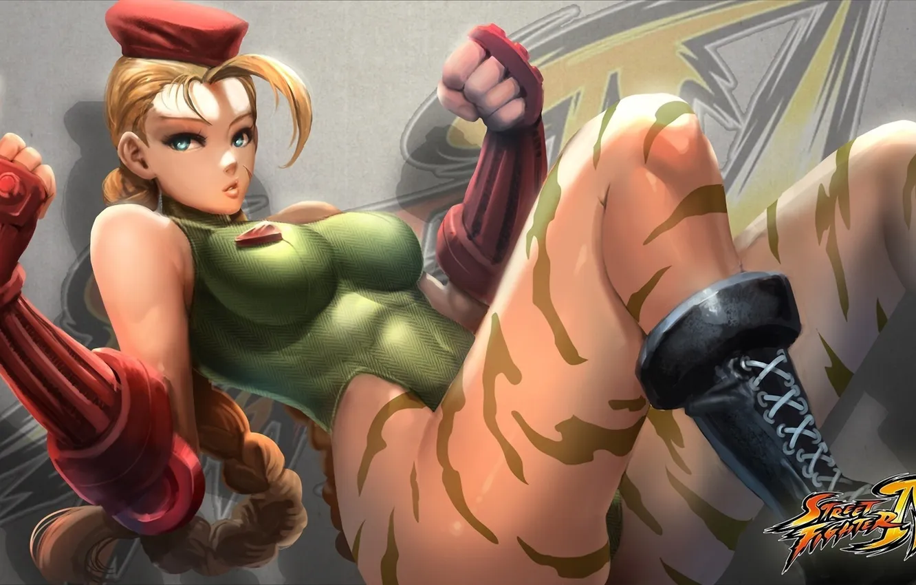 Фото обои wallpaper, girl, sexy, game, boobs, breast, Cammy, tits