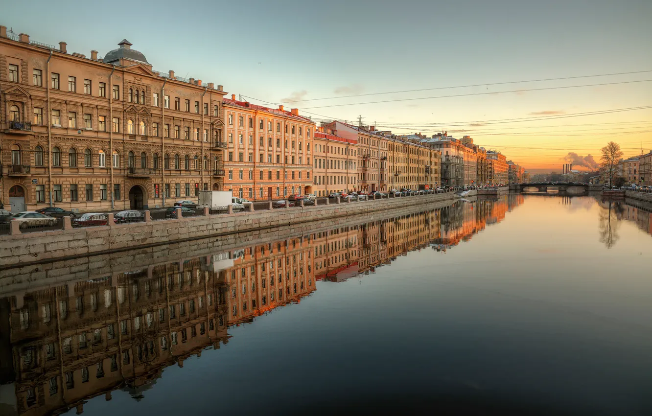 Фото обои река, Санкт-Петербург, Фонтанка