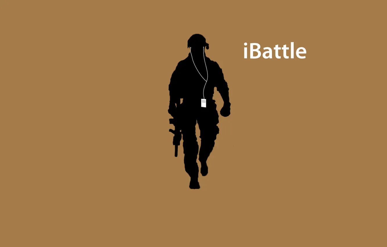 Фото обои iPod, Солдат, Battlefield, iBattle